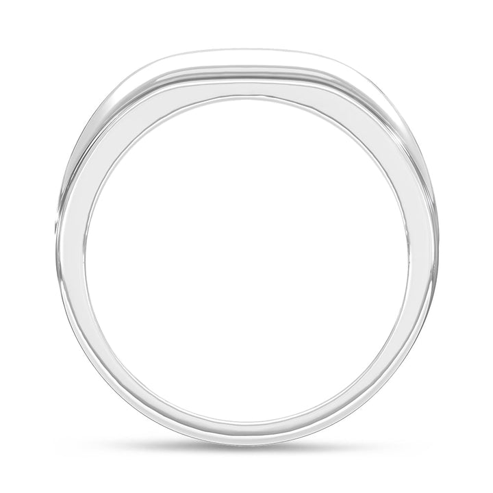 10K White Gold Diamond 1/4 Ct.Tw. Mens Band