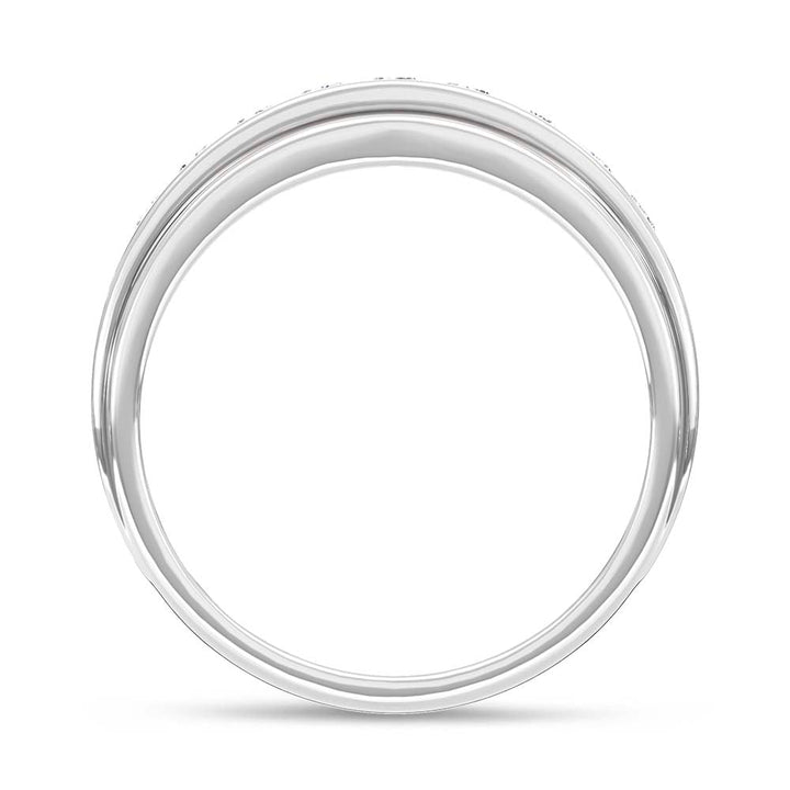 10K White Gold Diamond 1/2 Ct.Tw. Mens Band