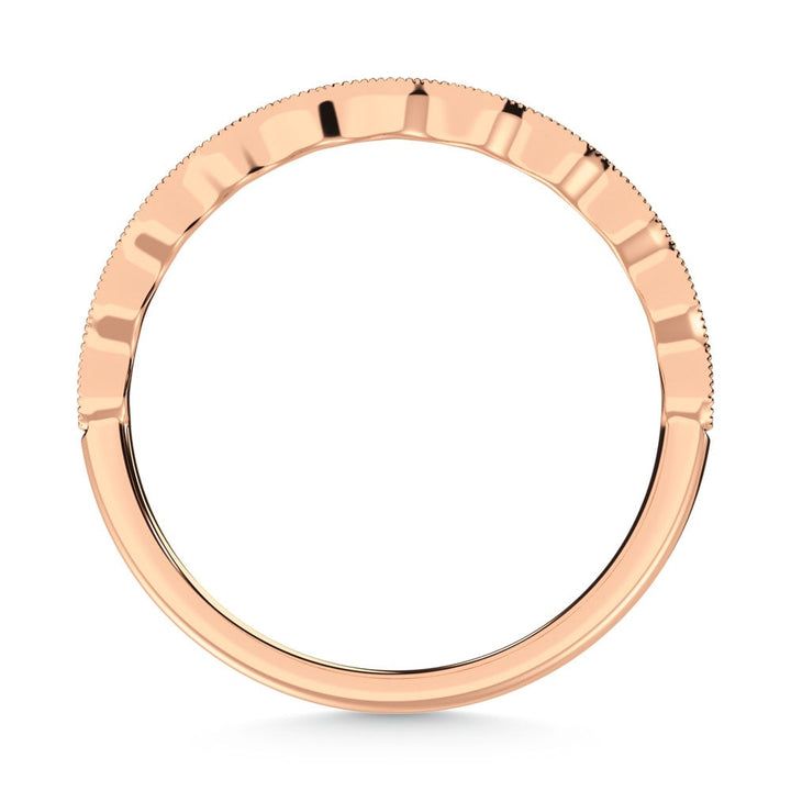 10K Rose Gold Lab Grown Diamond 1/10 Ct.Tw. Stackable Band