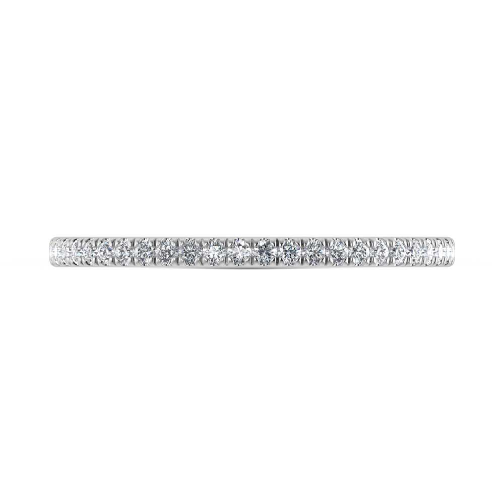 14K White Gold Lab Grown Diamond 1/5 Ct.Tw. Ladies Band