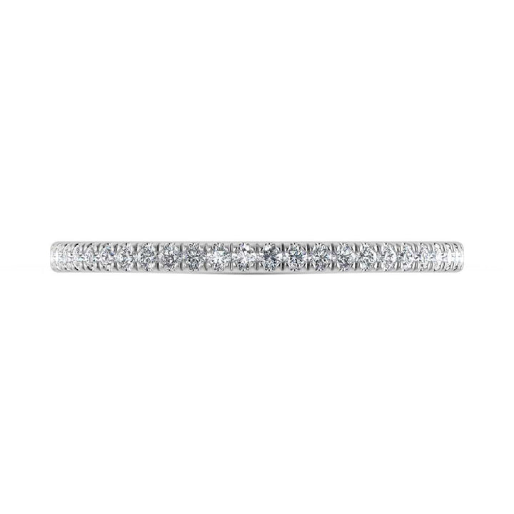 14K White Gold Lab Grown Diamond 1/5 Ct.Tw. Ladies Band