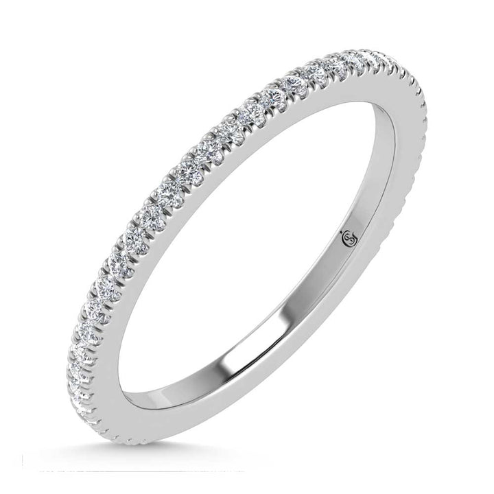 14K White Gold Lab Grown Diamond 1/5 Ct.Tw. Ladies Band