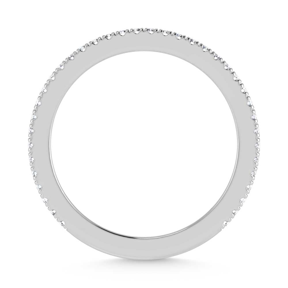 14K White Gold Lab Grown Diamond 1/5 Ct.Tw. Ladies Band