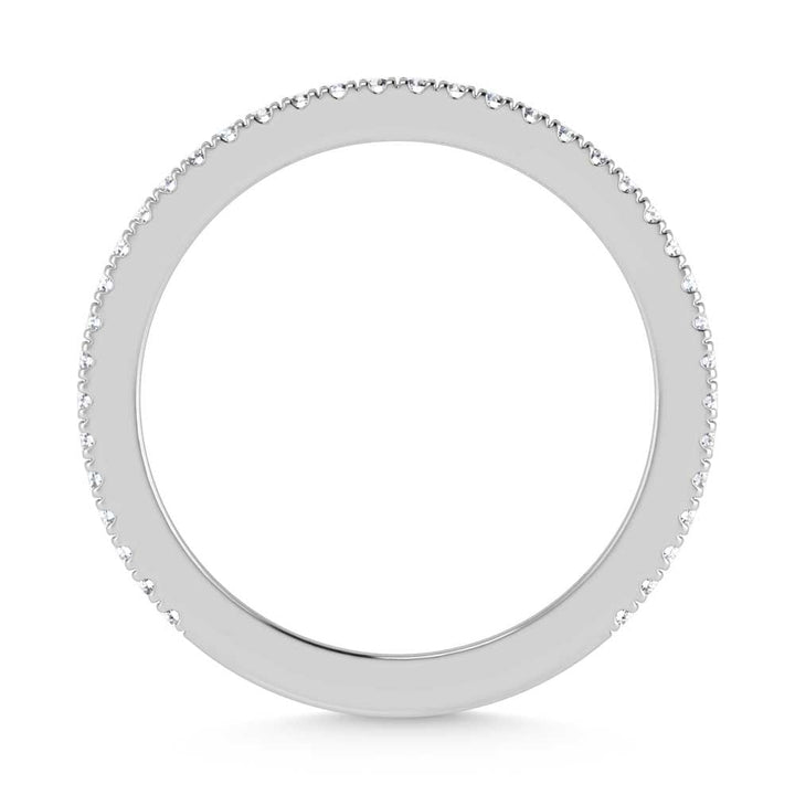 14K White Gold Lab Grown Diamond 1/5 Ct.Tw. Ladies Band