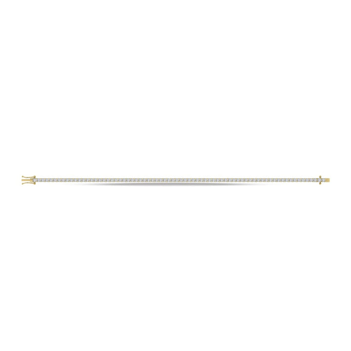 14K Yellow Gold Lab Grown Diamond 7Ct.Tw. Tennis Bracelet (7 Inches)