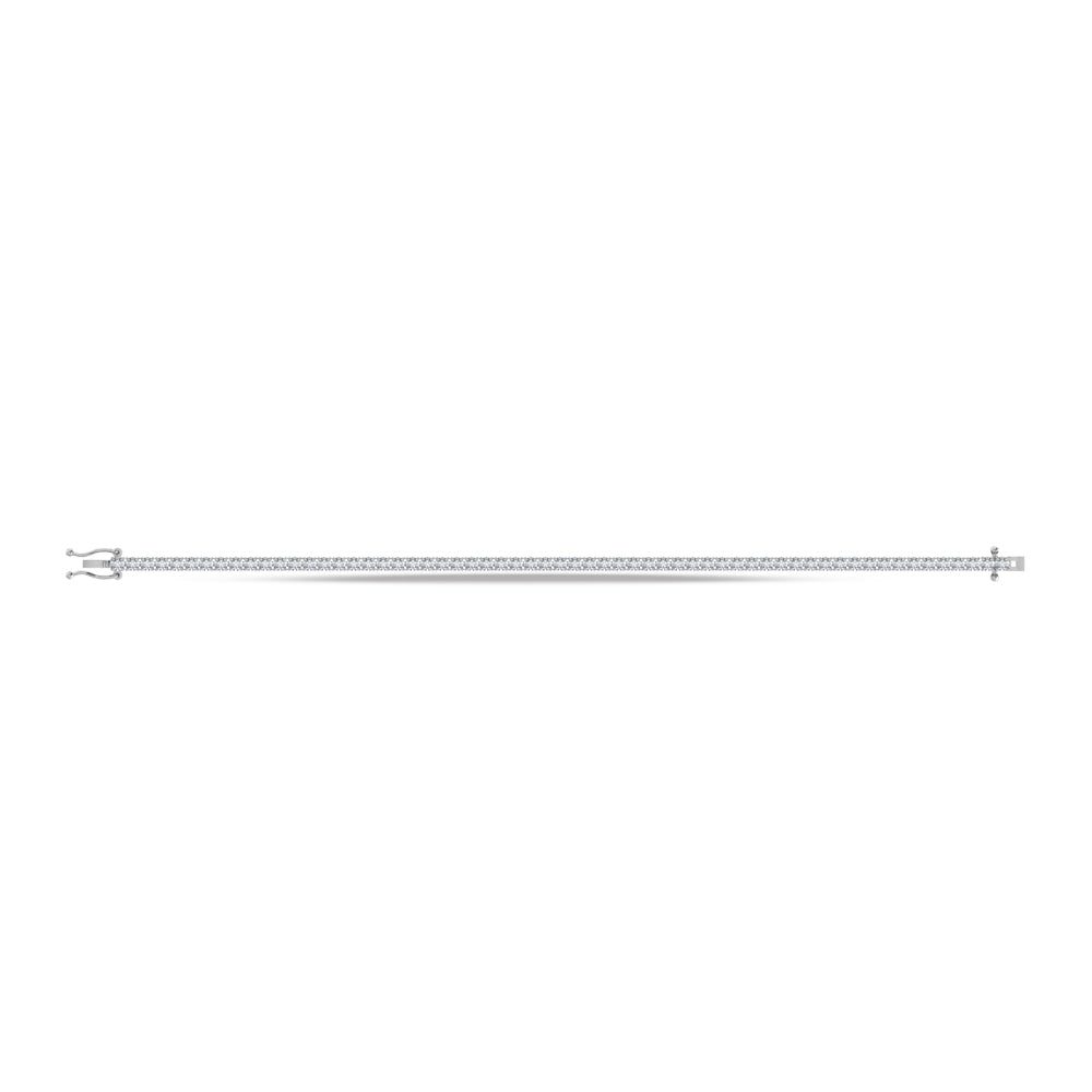 10K White Gold Lab Grown Diamond 5 Ct.Tw. Tennis Bracelet