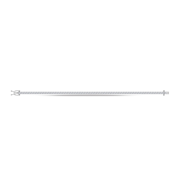 10K White Gold Lab Grown Diamond 5 Ct.Tw. Tennis Bracelet