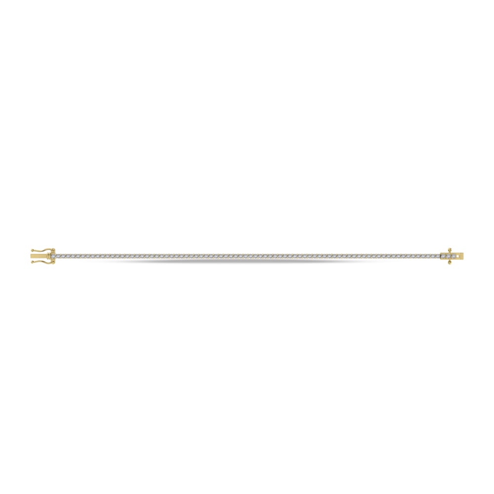10K Yellow Gold Lab Grown Diamond 2 Ct.Tw. Tennis Bracelet