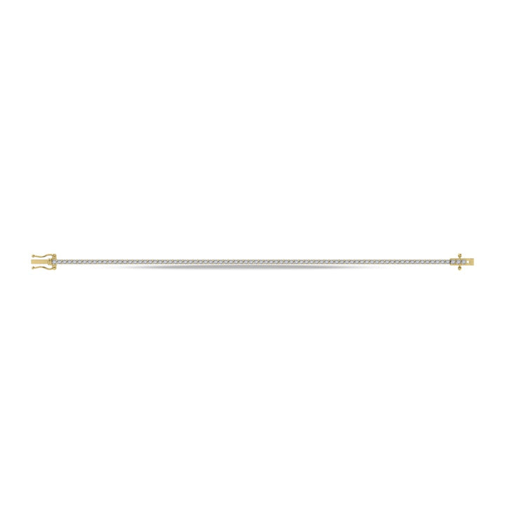 10K Yellow Gold Lab Grown Diamond 2 Ct.Tw. Tennis Bracelet