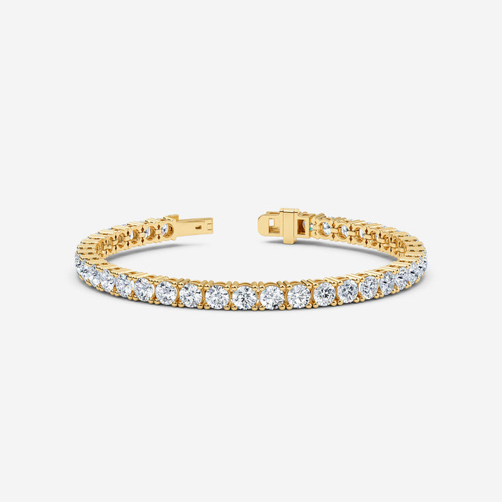 10K Yellow Gold Lab Grown Diamond 3 Ct.Tw. Tennis Bracelet