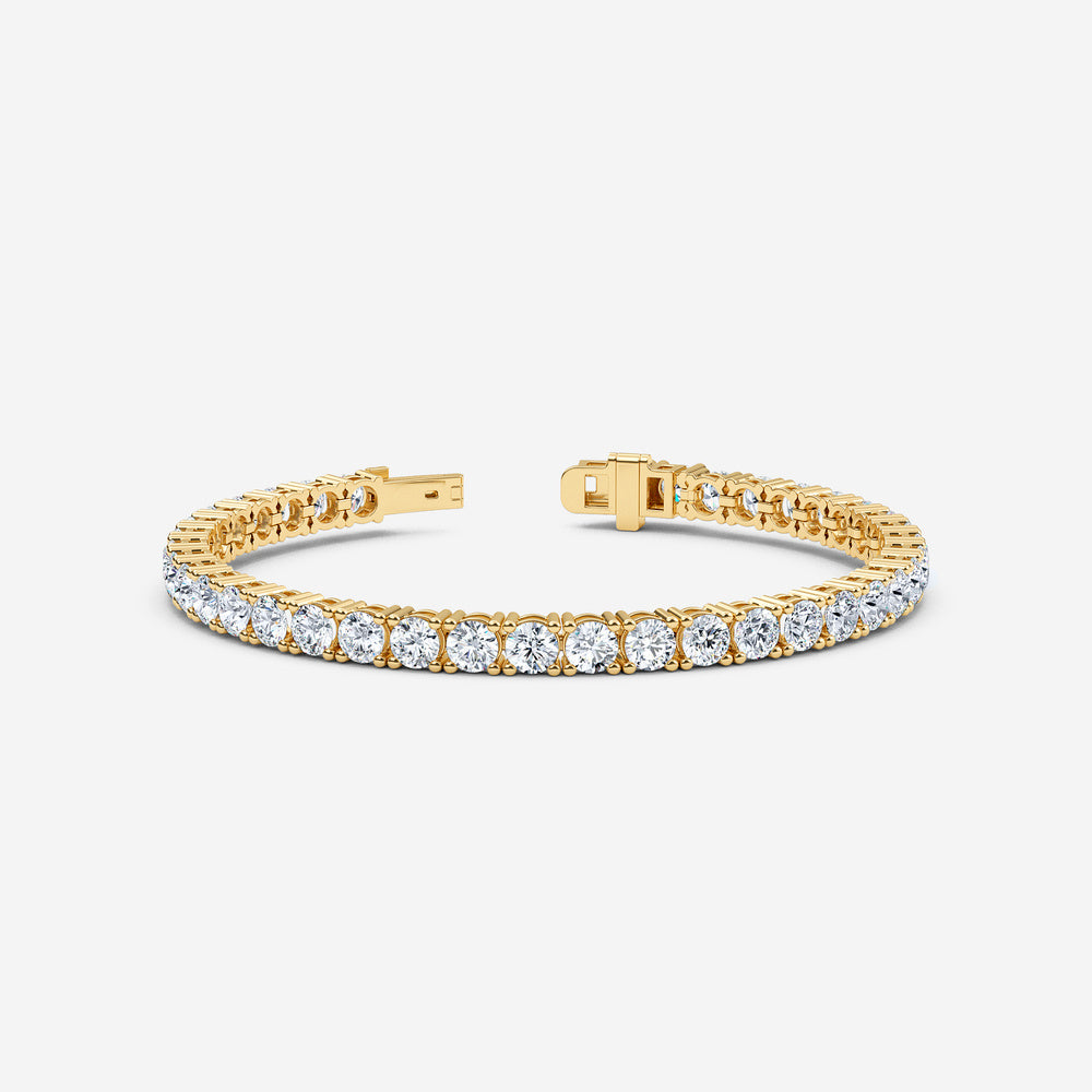 10K Yellow Gold Lab Grown Diamond 3 Ct.Tw. Tennis Bracelet