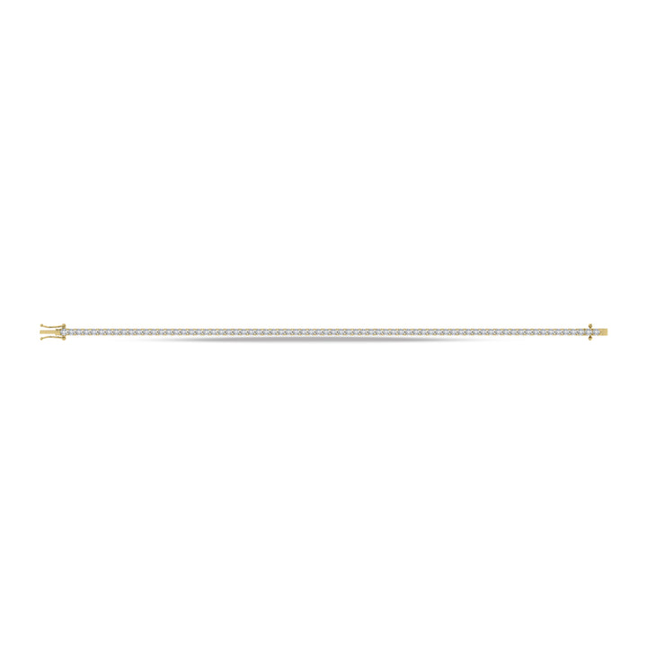 10K Yellow Gold Lab Grown Diamond 3 Ct.Tw. Tennis Bracelet