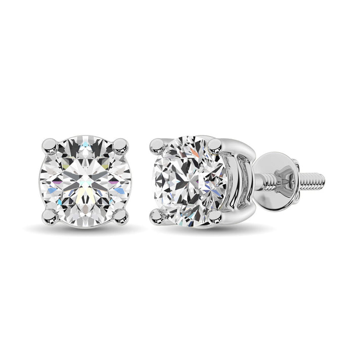 14K White Gold Labgrown Diamond 3 Ct.Tw. Solitaire Studs