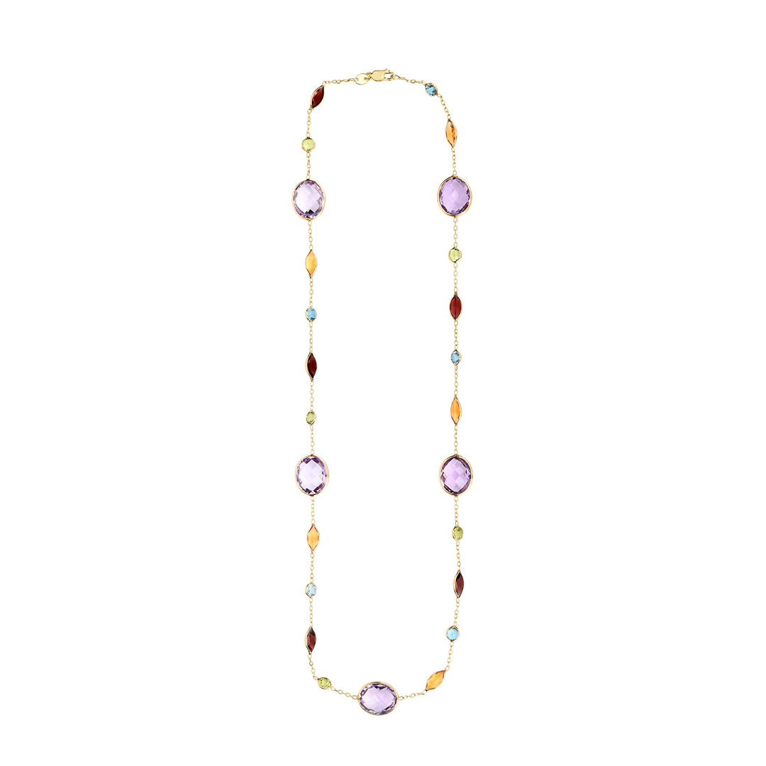 14K Gold Semi-Precious Necklace