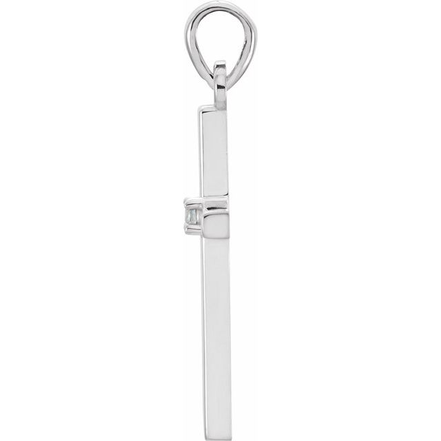 Birthstone Cross Pendant
