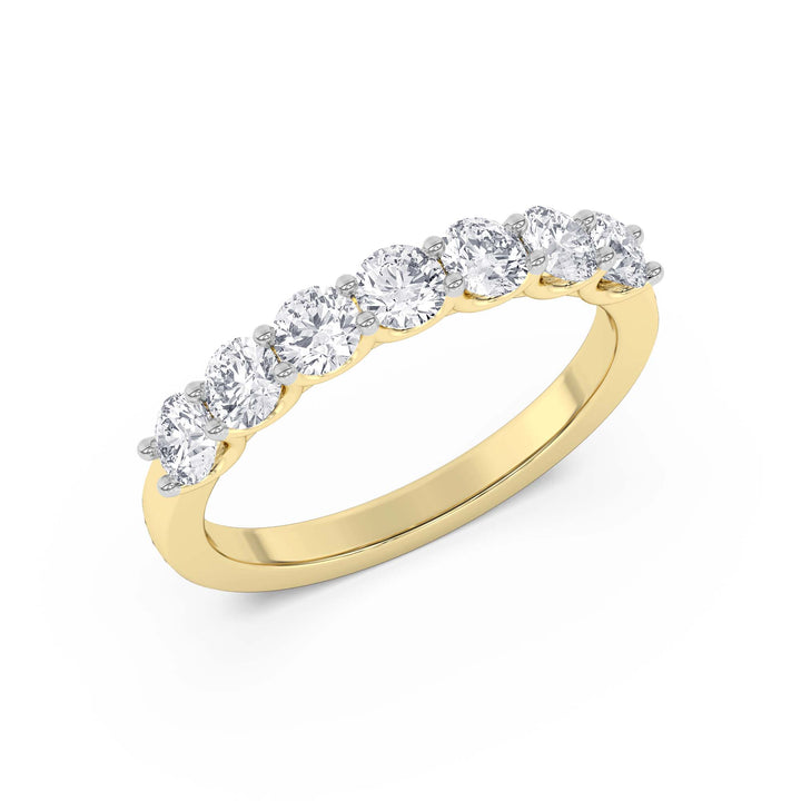 Timeless Seven Stone Lab Diamond Ring