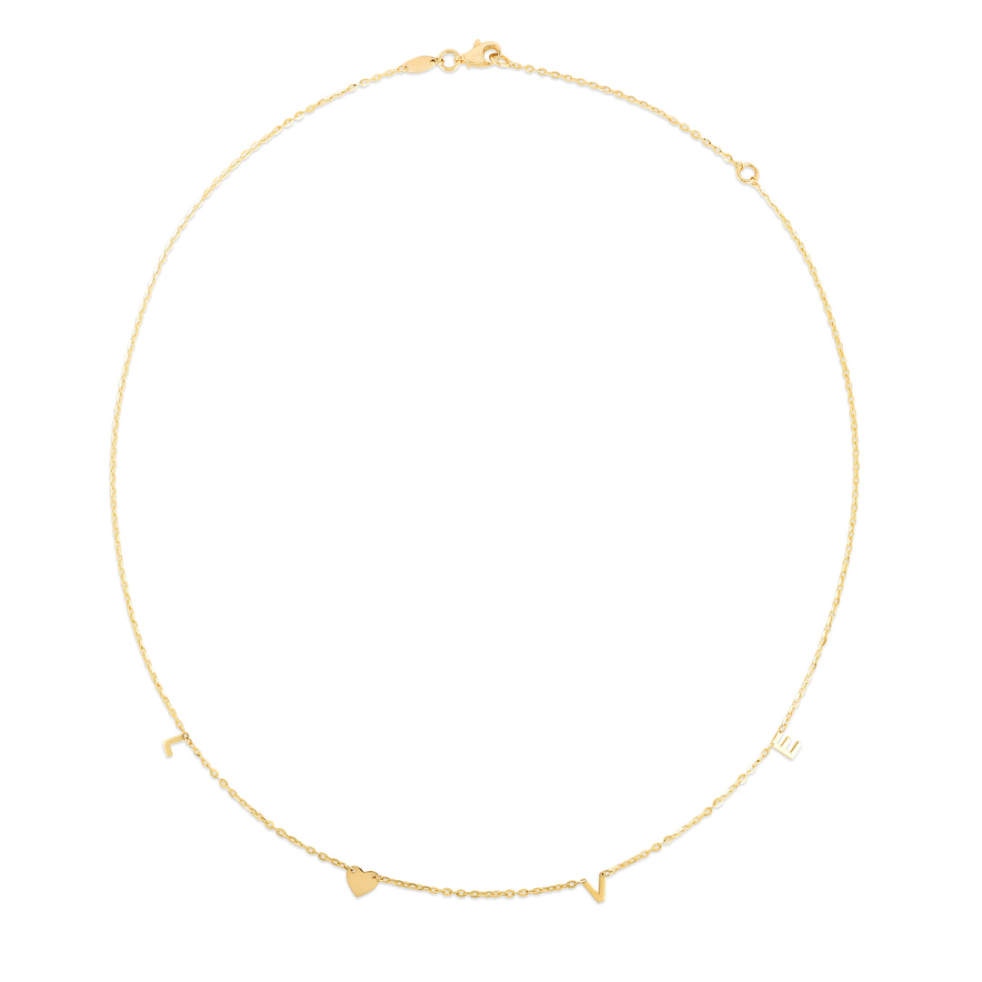 14K LOVE Necklace