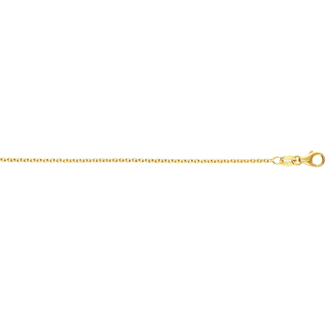 14K 2.6mm Round Cable Chain