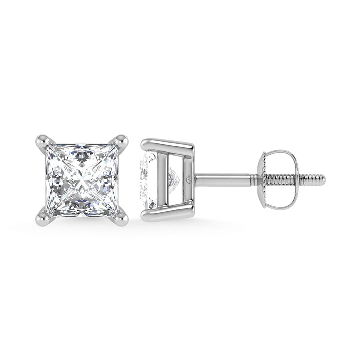 14K White Gold 1/3 Ct.Tw. Premium Diamond Stud Earrings