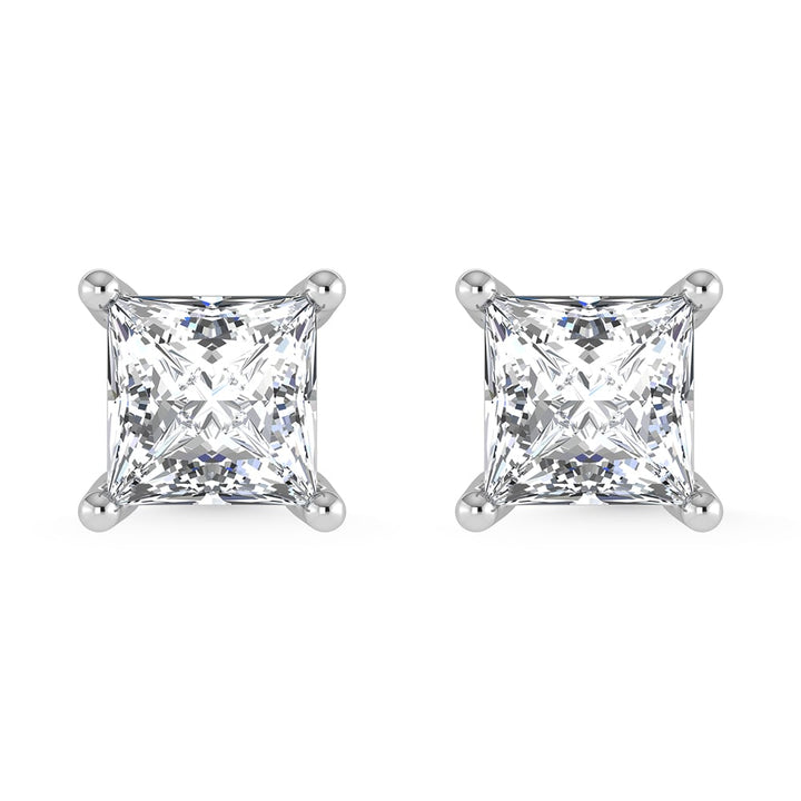 14K White Gold 1/3 Ct.Tw. Premium Diamond Stud Earrings