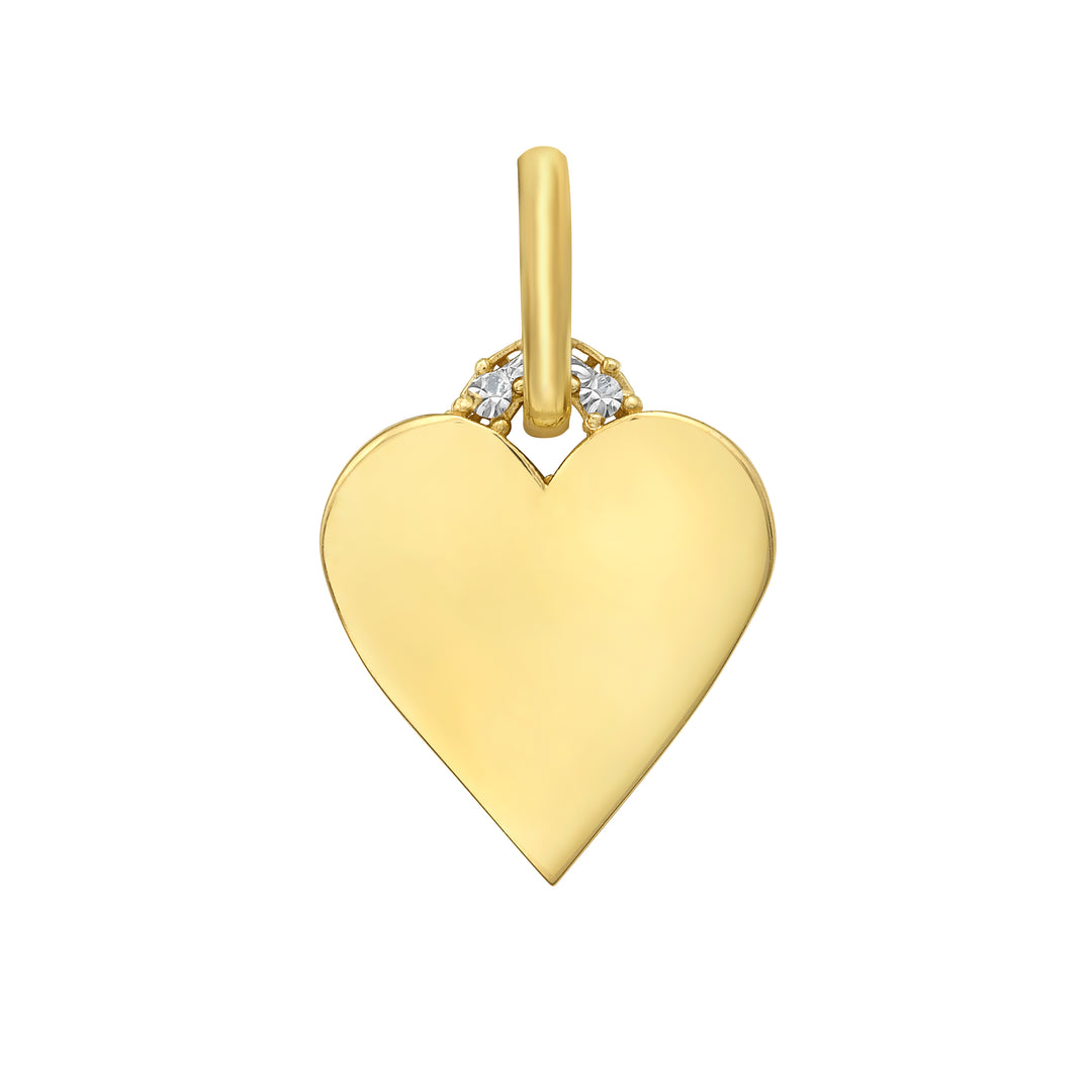 14K Polished Heart Charm