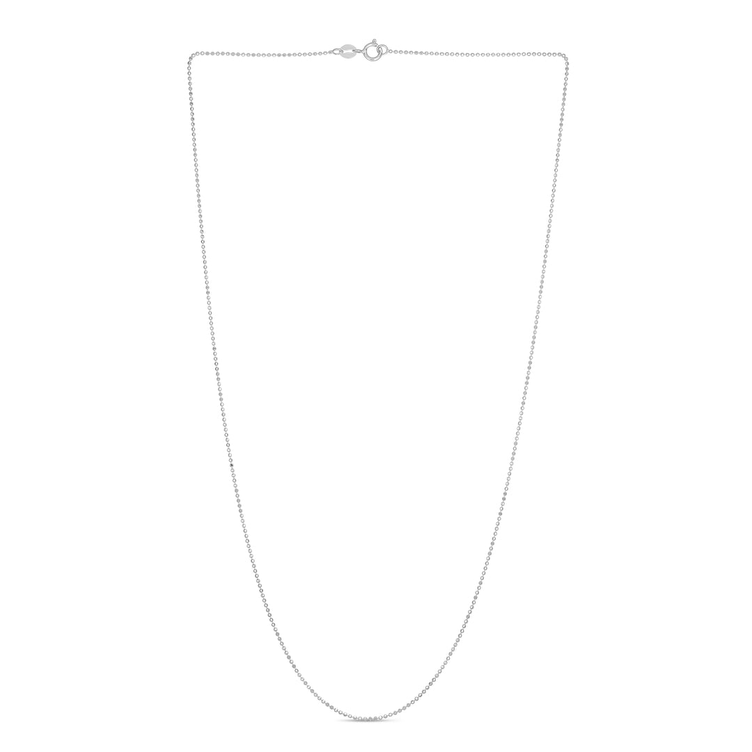 14K Gold 0.9mm Diamond Cut Bead Chain