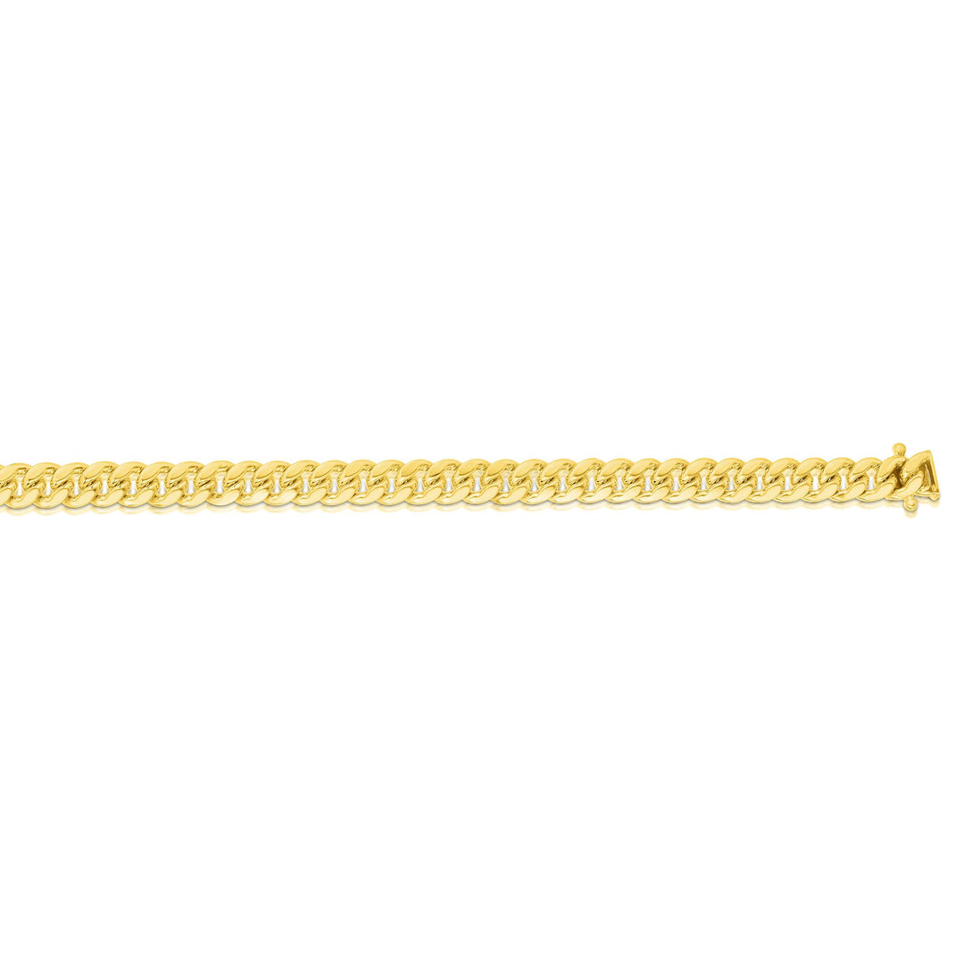 10K Gold 18"" 18 5mm Semi-Solid Miami Cuban Chain